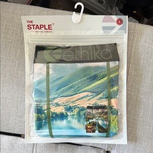 Ethika Scenic Landscape Boxer Briefs - Green and Blue